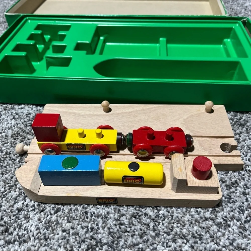 BRIO Sea Transport 31405/28 Wooden Sweden 1980’s In Box Rare Vintage - Picture 7 of 10